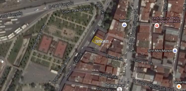 Zeytinburnu Belediyesi'nden Çırpıcı'da Satılık Arsa