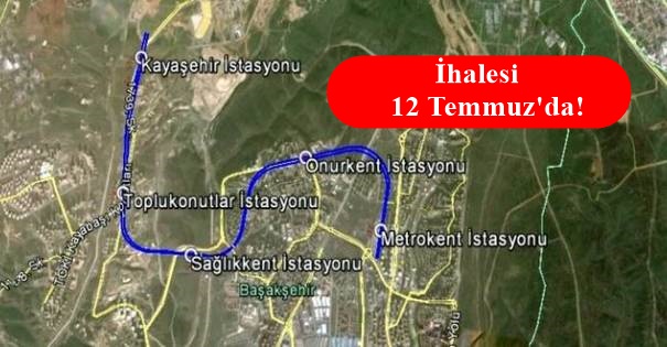 Başakşehir Kayaşehir Metro Hattı İçin Düğmeye Basıldı