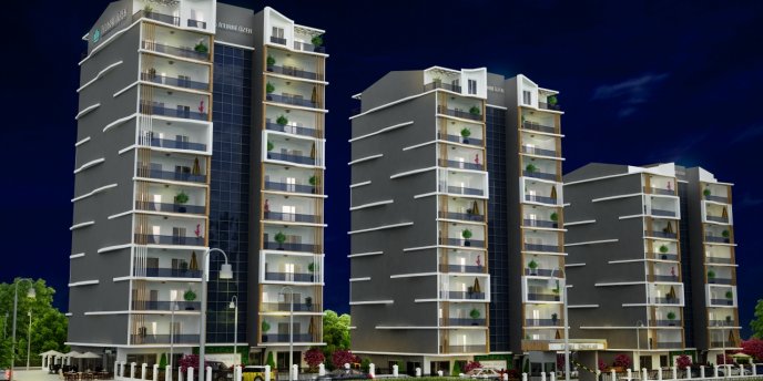 Yunuseli Konakları projesi modern mimarisiyle Bursa'da yükseliyor