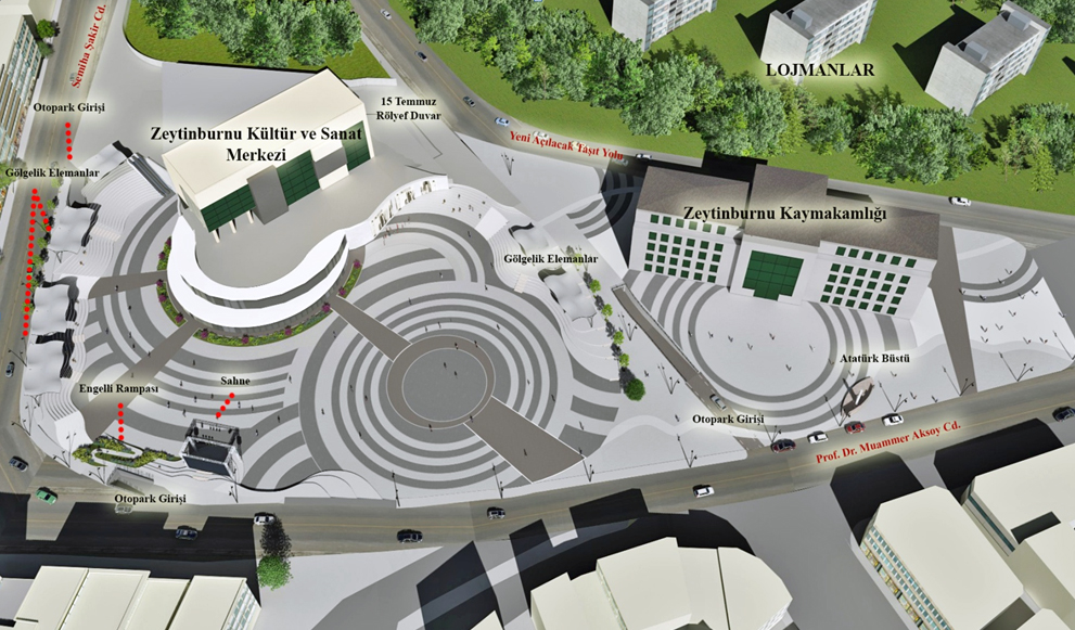 Zeytinburnu 15 Temmuz Meydanı yenileme çalışmaları başladı