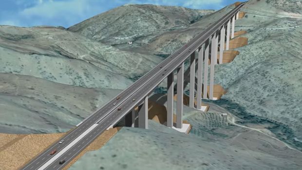 Türkiye’nin en yüksek viyadüğü Eğiste Viyadüğü İç Anadolu ve Antalya’yı birleştirecek