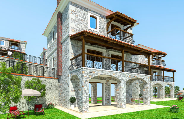 Foça Terrace Taş Evler projesi seçkin bir yaşam alanı kuruyor