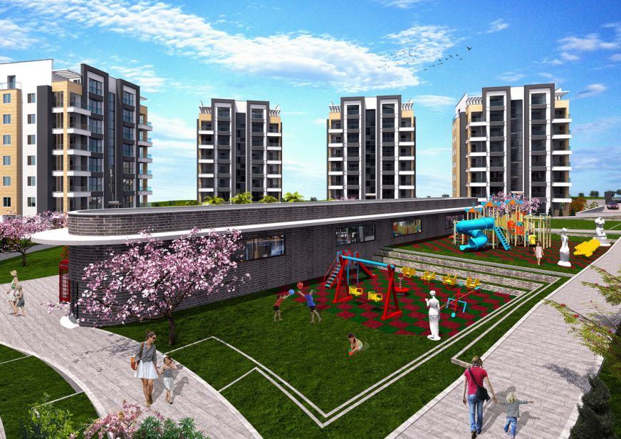 Lotus Park Residence projesi Bursa'da kaliteli bir site yaşamı sunuyor