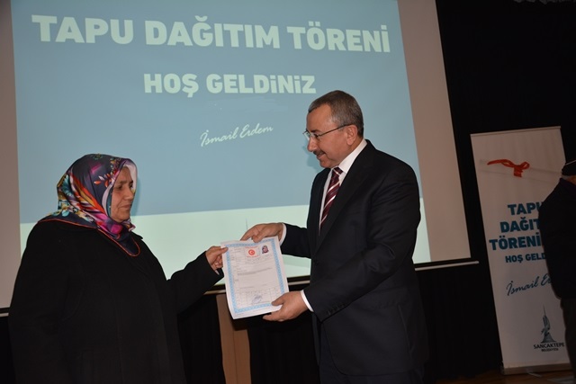 Sancaktepe’de 177 tapu teslim edildi