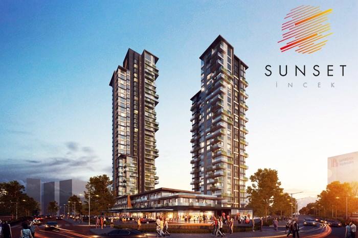 Sunset İncek projesi gösterişli yapısıyla yükseliyor