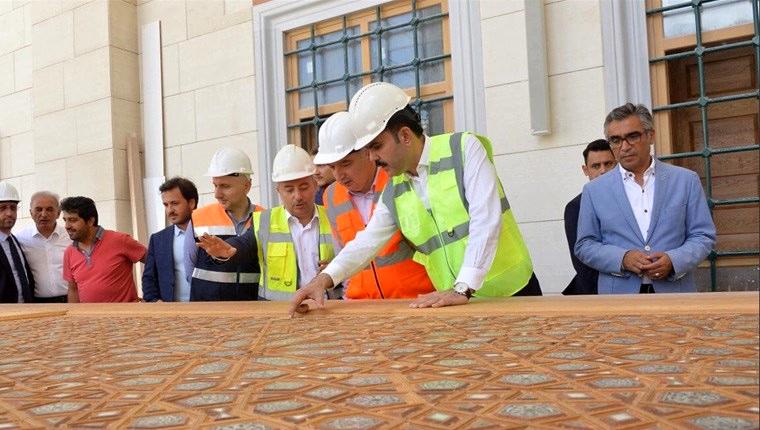 Bakanı Kurum Çamlıca Camii’nde incelemelerde bulundu