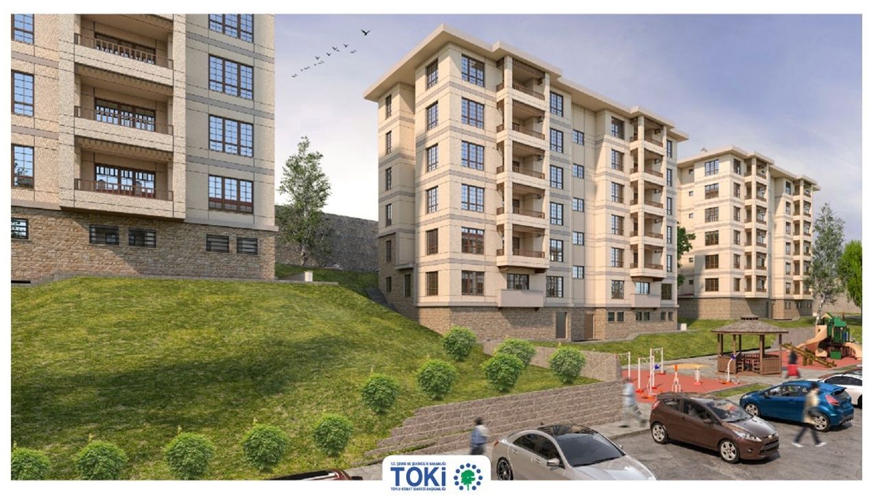 Cinderesi'nde TOKİ imzalı modern konutlar yükseliyor