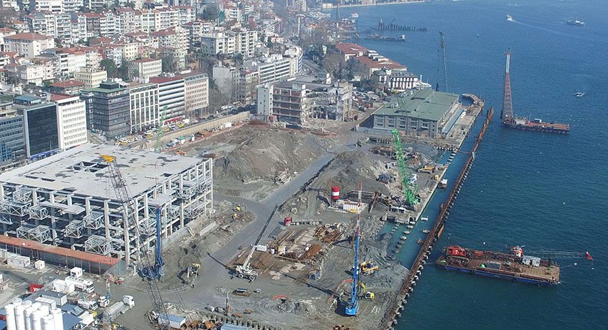 Galataport İstanbul'da inşaat çalışmaları durdu