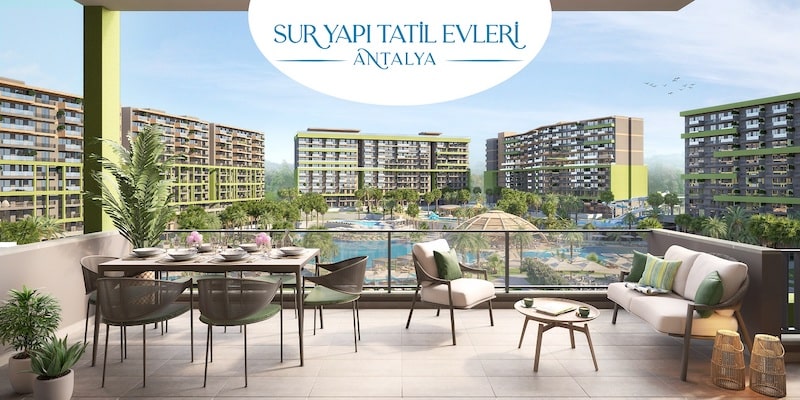 1 hafta fiyatına ömür boyu tatil  Sur Yapı Tatil Evleri Antalya’da