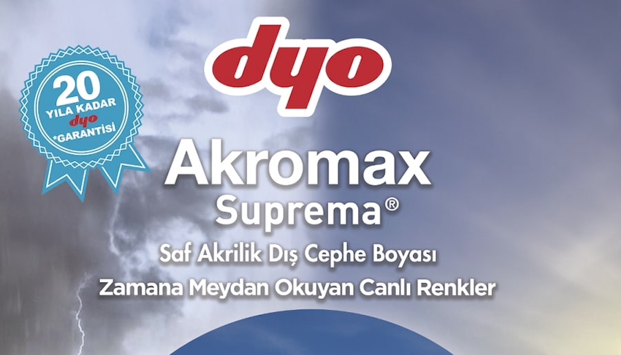 DYO’dan Son Teknoloji Dış Cephe Boyası; Akromax Suprema