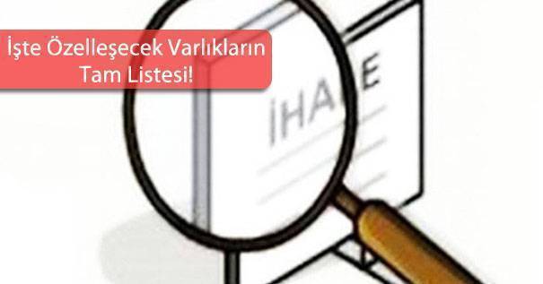 ADÜ Genel Müdürlüğü’nden 6 İlde Özelleştirme