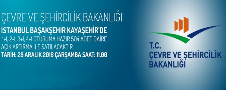 Bakanlık'tan Kayaşehir'de Satılık 504 Konut