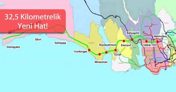 Tüyap Silivri Metro Hattı Güzergahı