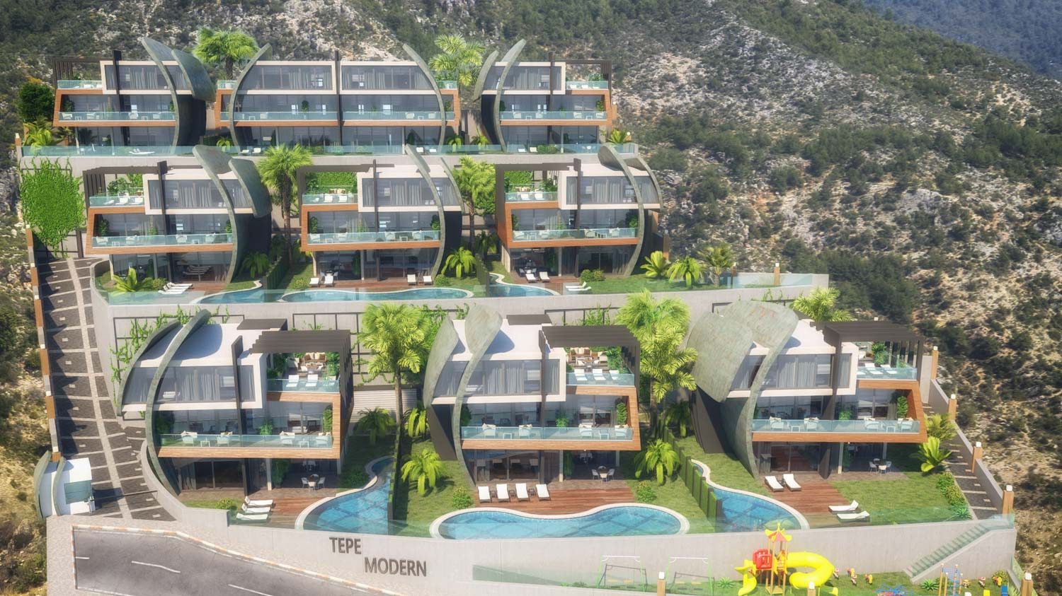 Tepe Modern Villaları'nda 500 Bin Euroya
