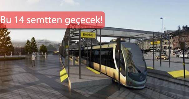 Eminönü Alibeyköy Tramvay Hattı Başlıyor