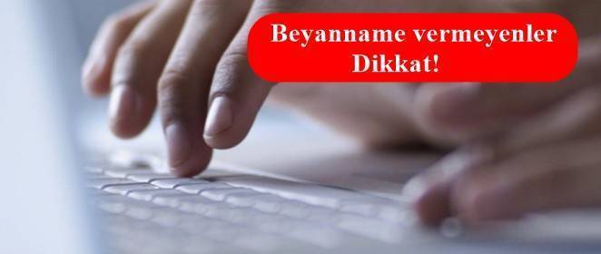 Beyanname Vermeme Cezası 2016