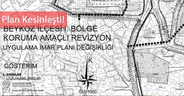 Beykoz 1.Bölge İmar Planı Askıda