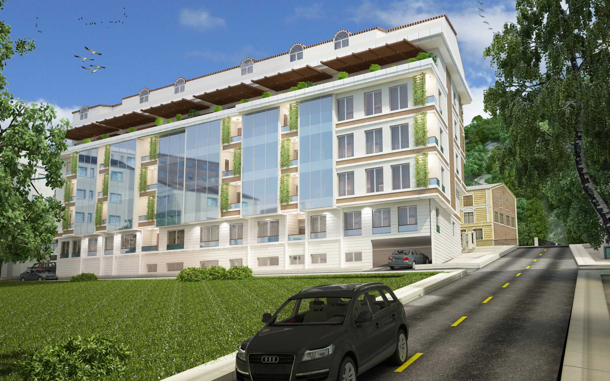 Balçova Korupark 3 Blokta 36 Daireden Meydana Geliyor