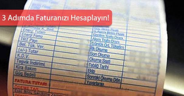 Elektrik Faturası Hesaplama
