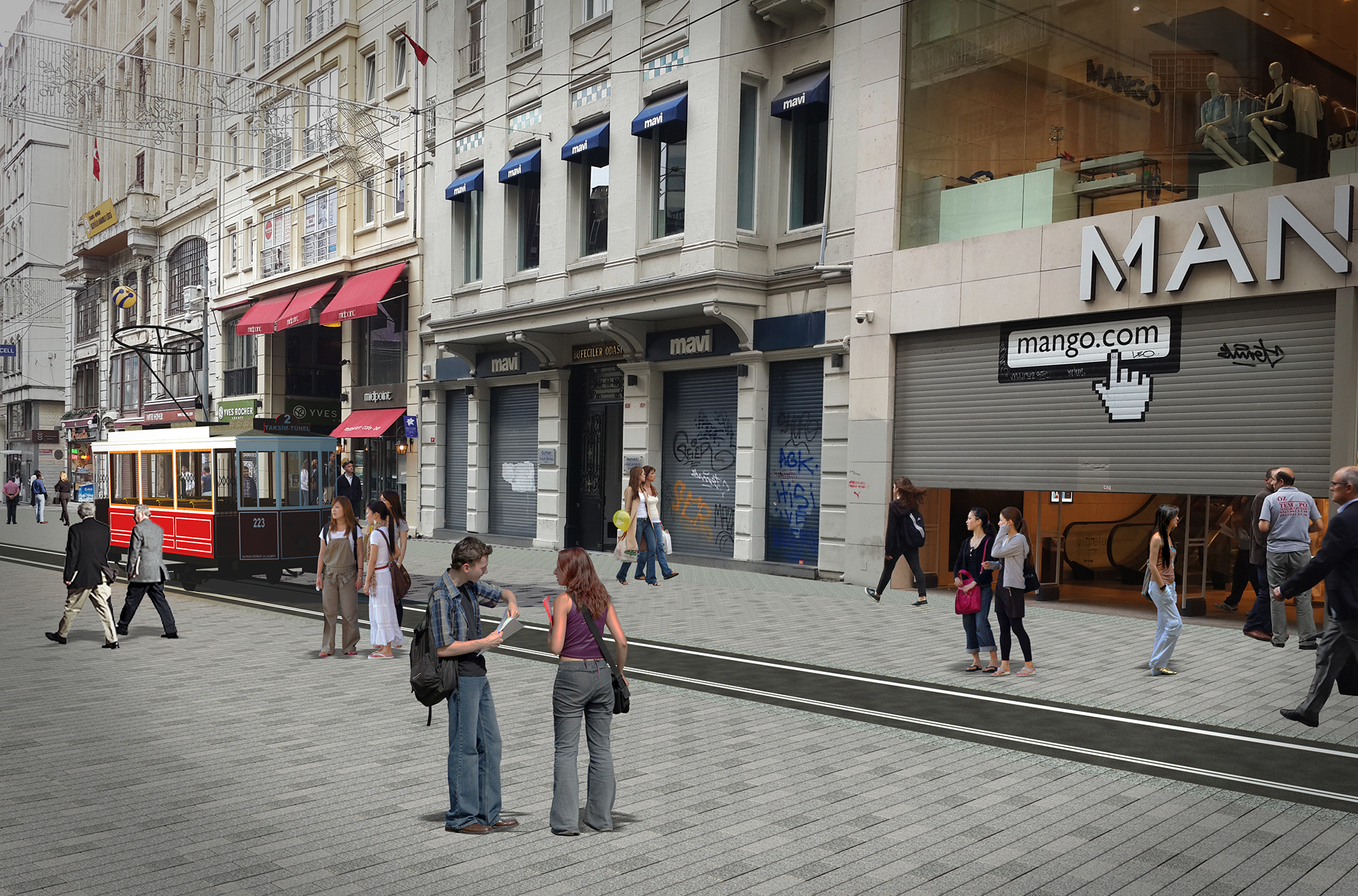 İstiklal Caddesi Baştan Sona Yenileniyor