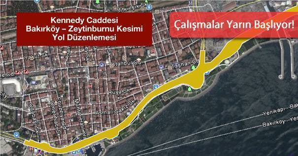 Bakırköy Sahil Yoluna Avrasya Tüneli Ayarı