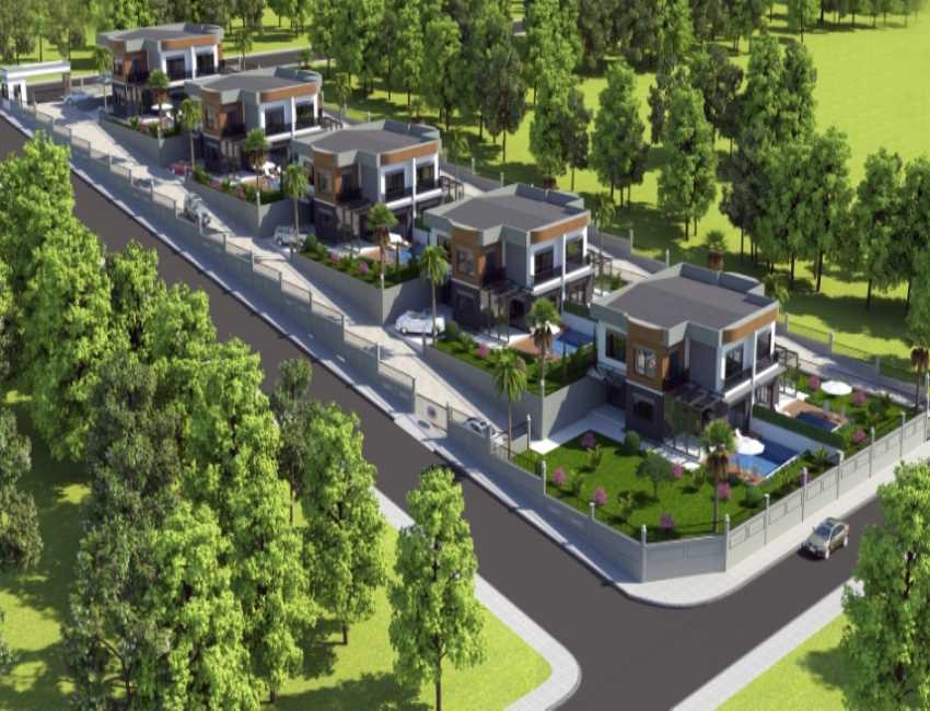 Grey House Bahçecik Projesinde 500 Bin TL’ye 4+1 Villa